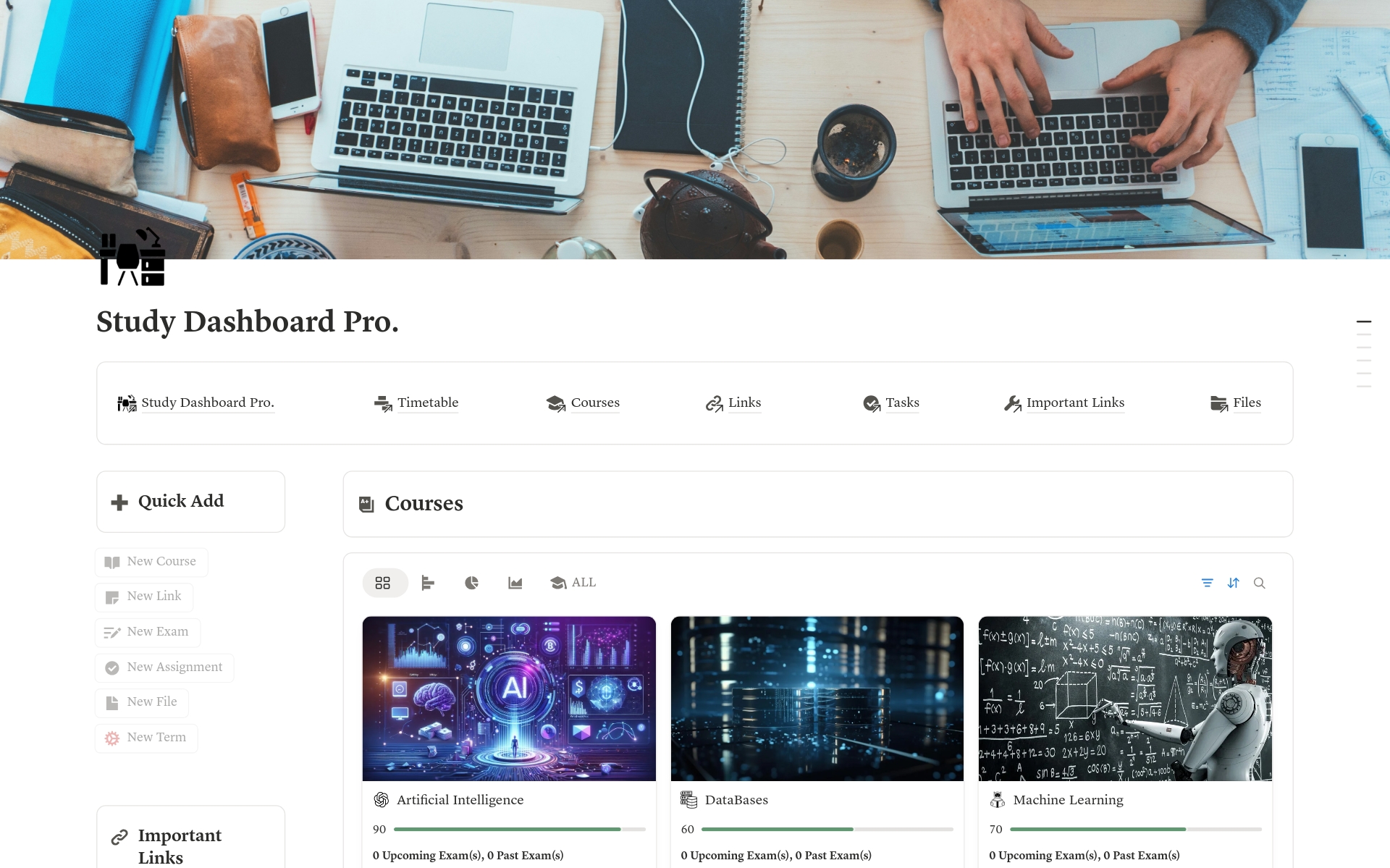 Study Dashboard Pro
