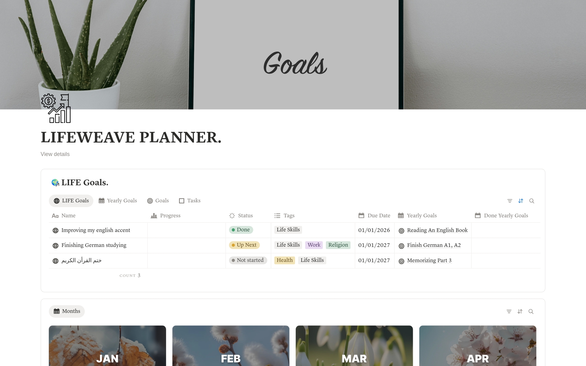 LIFEWEAVE PLANNER